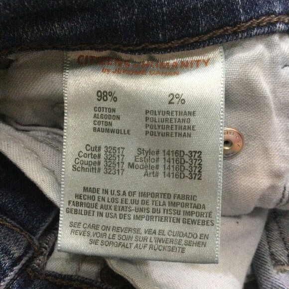 Citizens Of Humanity Rocket Crop High Rise Skinny Blue Denim Jeans Women Size 26 - Picture 9 of 11